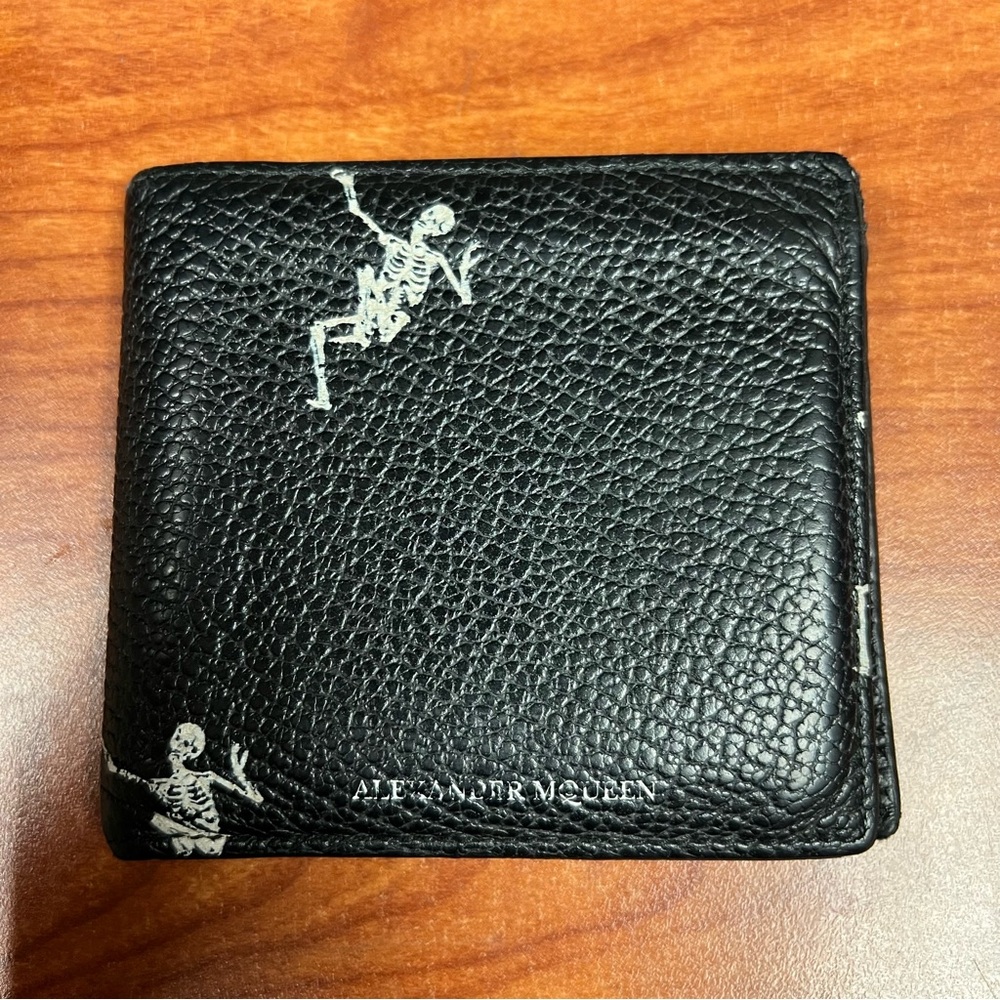 Alexander McQueen Dancing Skeletons Leather Wallet